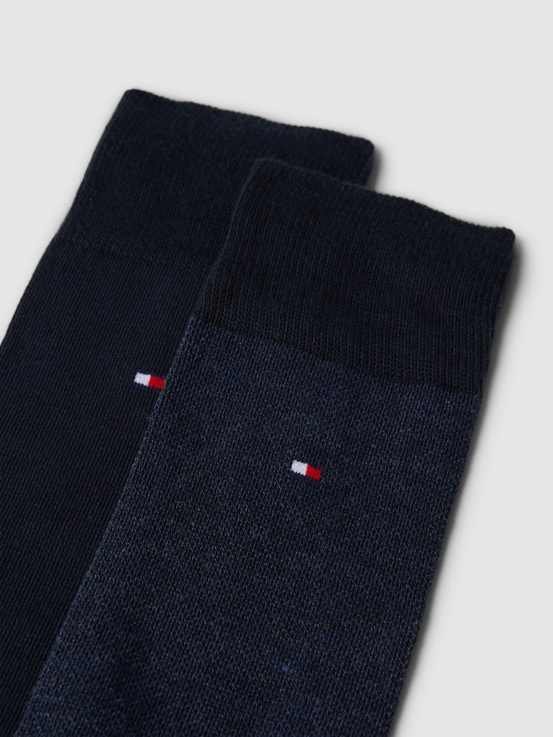 Socken mit Label-Details im 2er-Pack Modell 'Birdeye' in marineblau