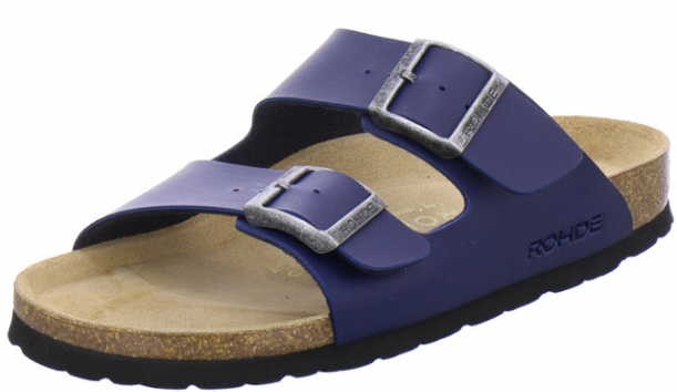 ROHDE Pantoletten blau