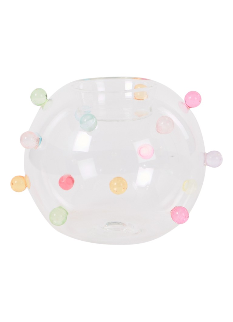 Suport lumânare Goodwill cu buline 3D, 8,5 cm