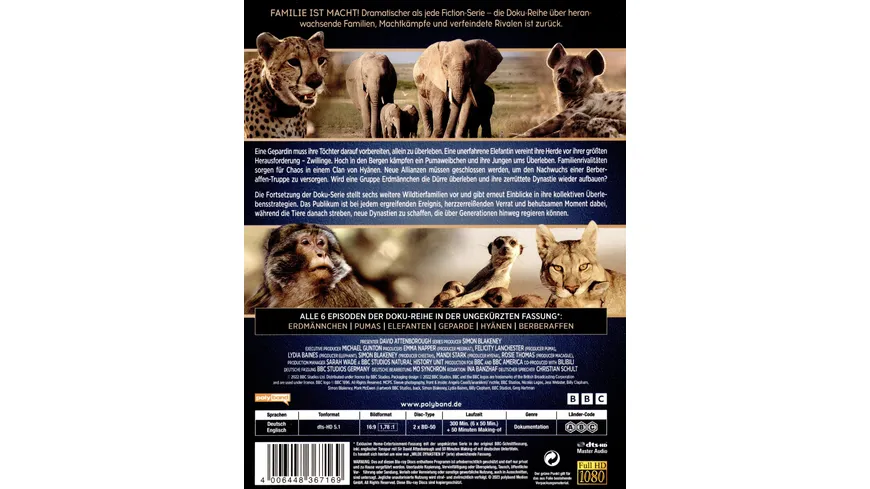 WILDE DYNASTIEN II - Die Clans der Tiere  [2 BRs]
