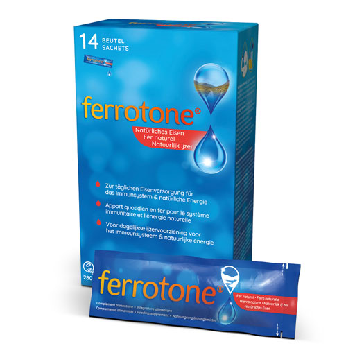 FERROTONE - Eisenlieferant aus natürlicher Quelle  14X20 ml  Beutel