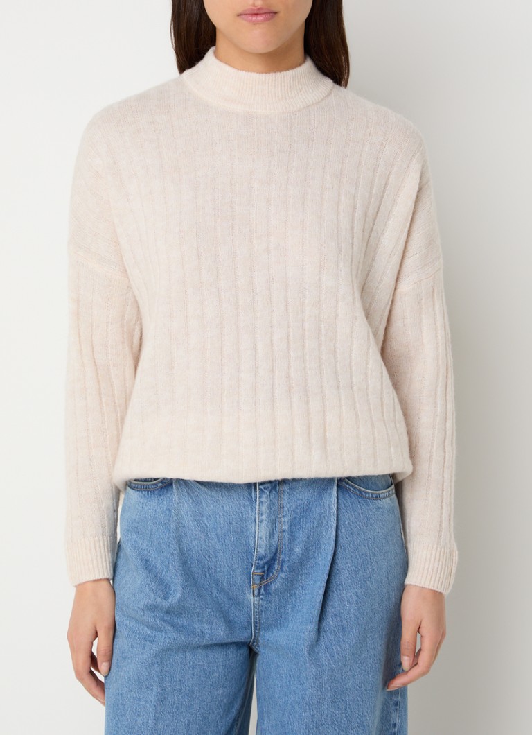 Ausgewählter, grob gestrickter Pullover „Maline“ von Femme aus Merinowollmischung