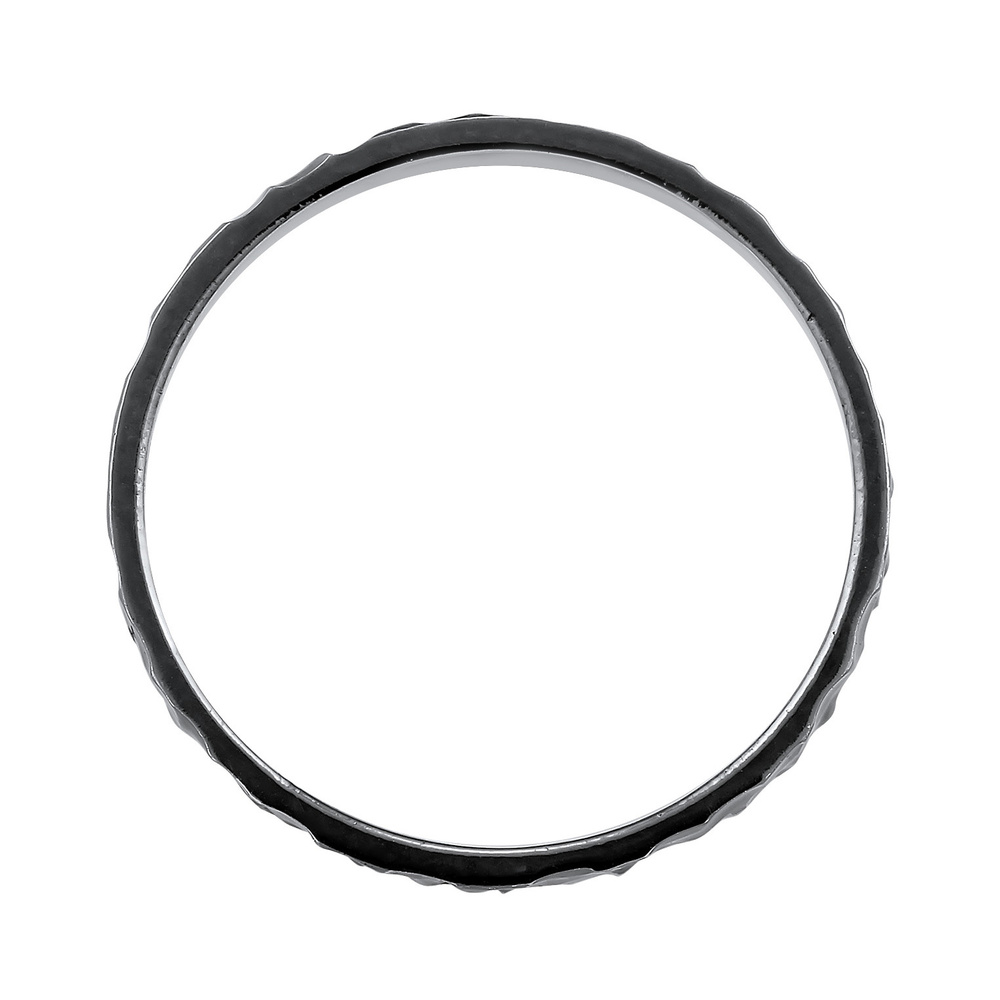KUZZOI KUZZOI Bague Hommes Bande Organique structuré en argent sterling 925 Bague