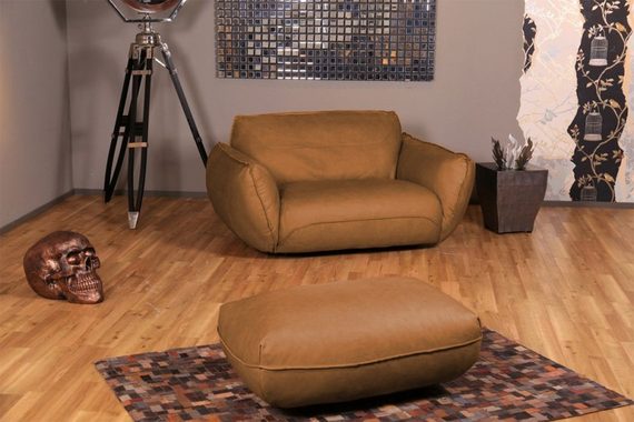 KAWOLA Sessel DAVITO, Megasessel Loveseat 2-Sitzer, versch. Bezüge und versch. Farben