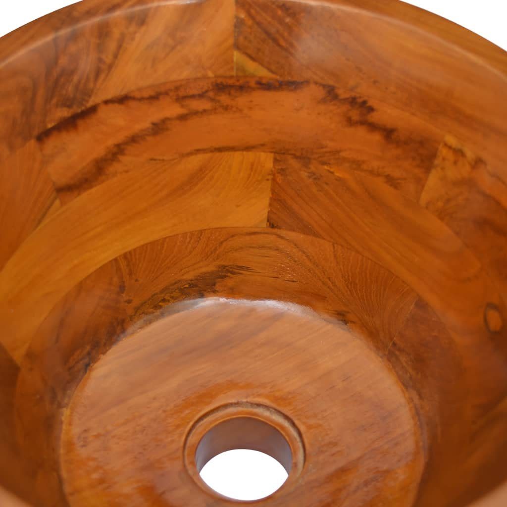 vidaXL Waschbecken Waschbecken Massivholz Teak Φ40x20 cm