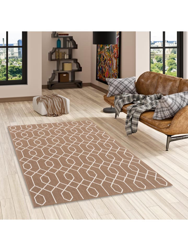 Pergamon In- und Outdoor Teppich Beidseitig Cape Cod Trend in Beige günstig kaufen