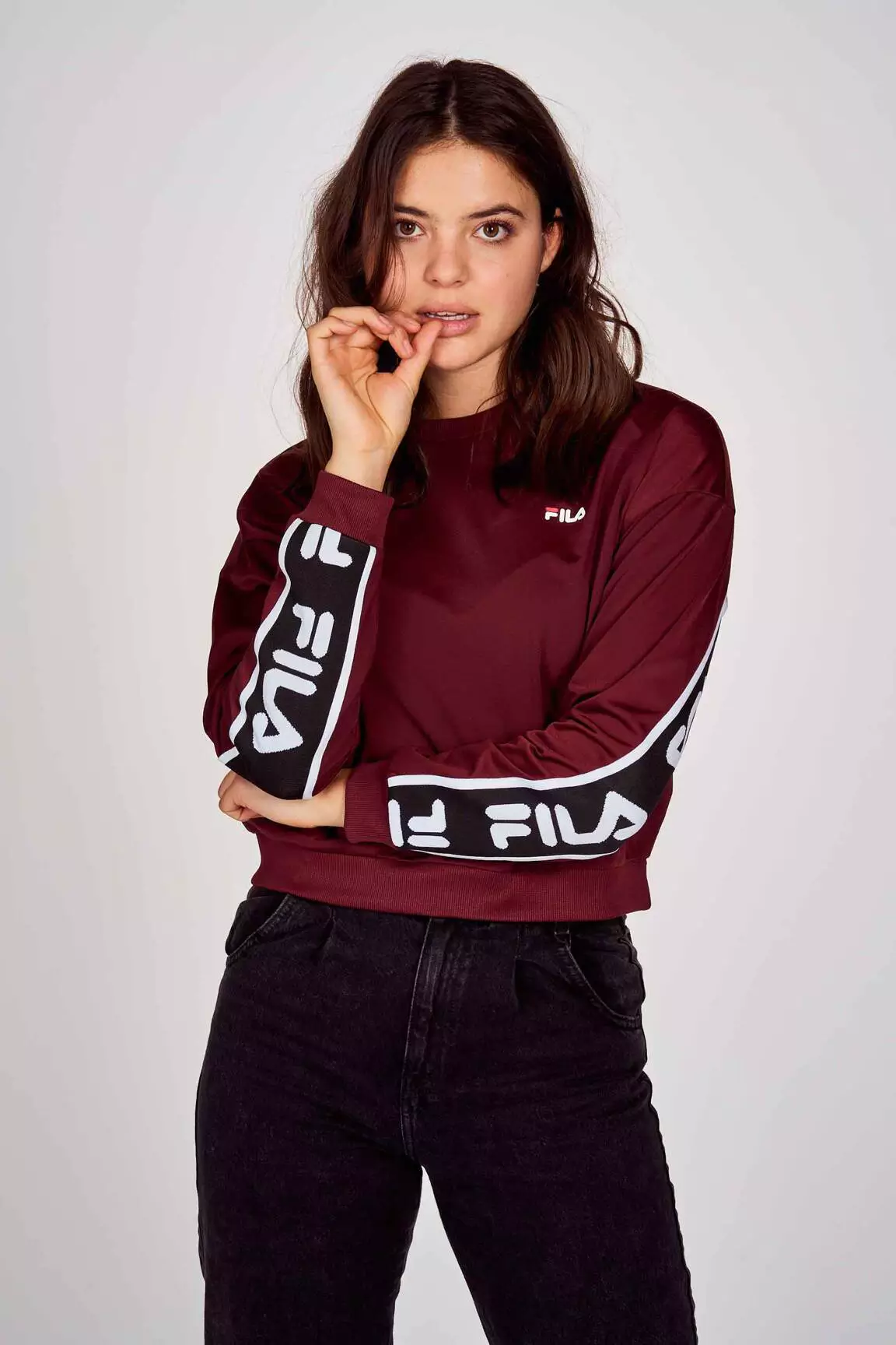 Fila Sweats Femme couleur rouge