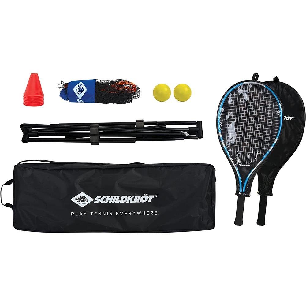 Schildkröt Spielzeug-Gartenset Backpack Tennis Set, mit Netz 300 x 75 cm 2 Tennisschläger 2 Bälle 6 Kunststoffkegel
