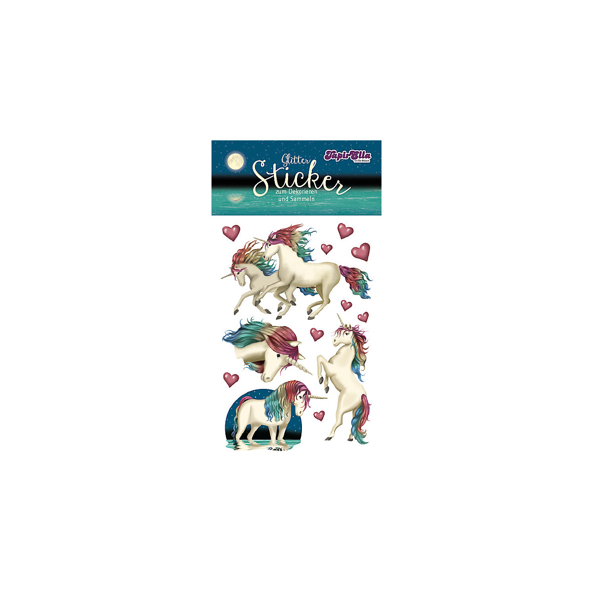 Stickeralbum Einhorn Lunabelle, inkl. Sticker