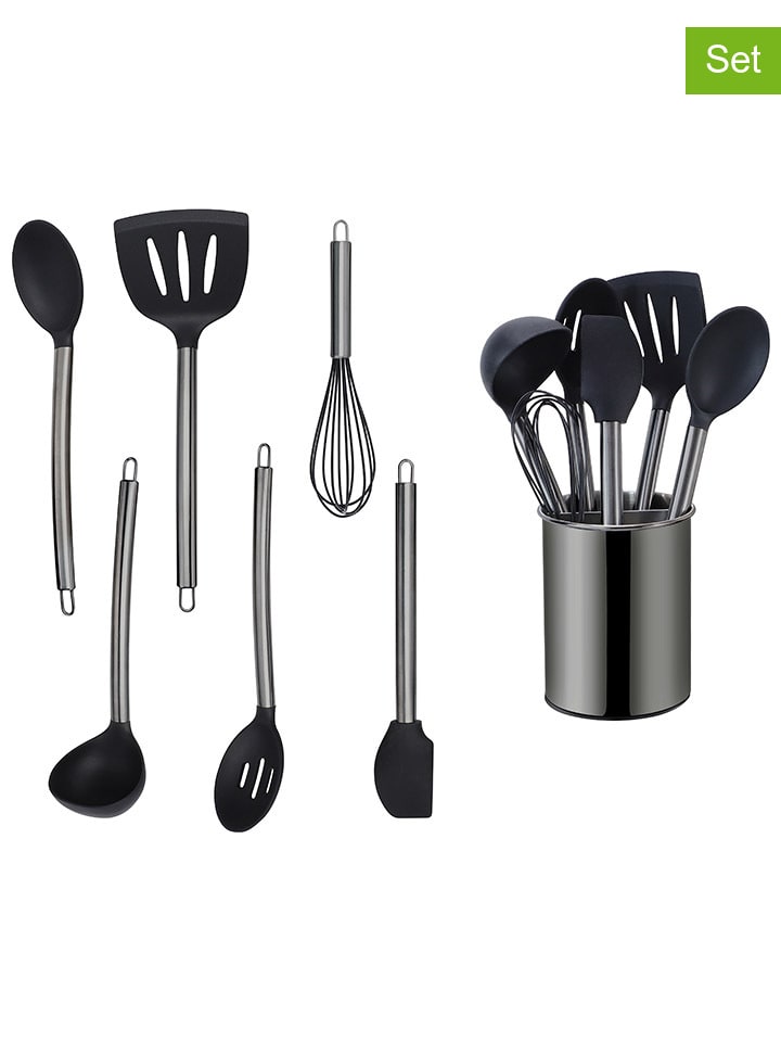 Echtwerk 7tlg. Küchenhelfer-Set in Schwarz günstig kaufen onesize