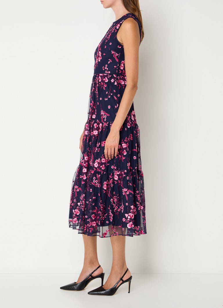 Abito midi Hobbs Bethany con ricami floreali