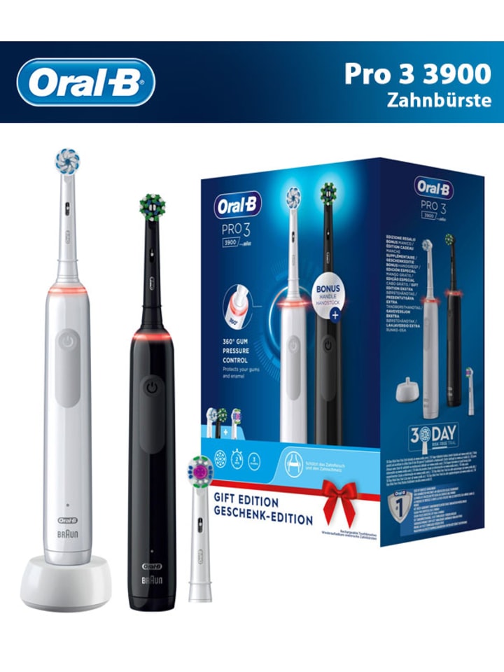 Oral-B Zahnbürste Pro 3 3900 weiß in Weiß günstig kaufen onesize