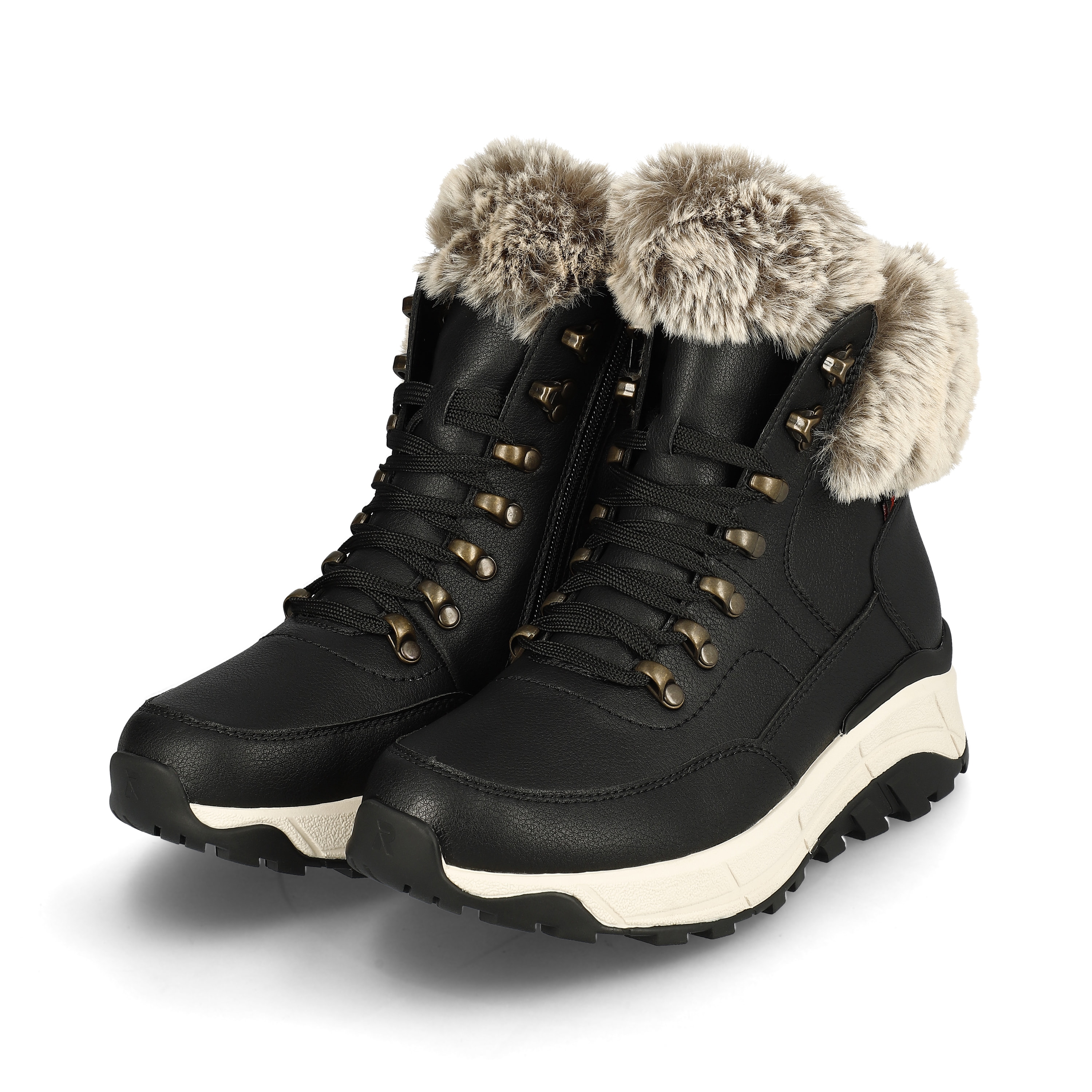 Rieker Damen Schnürstiefel urban black