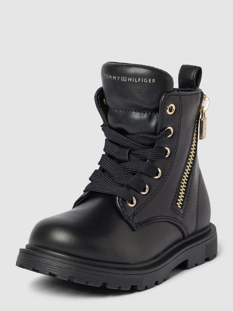 Boots mit Reißverschluss Modell 'KETA' in schwarz