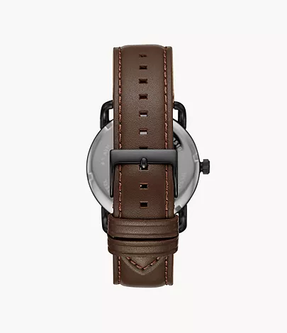 Fossil Uhr Copeland 42 mm 3-Zeiger-Werk Leder braun