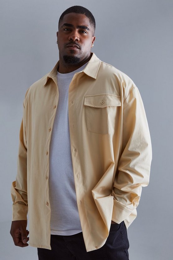 Plus smartes Stretch Utility-Overshirt