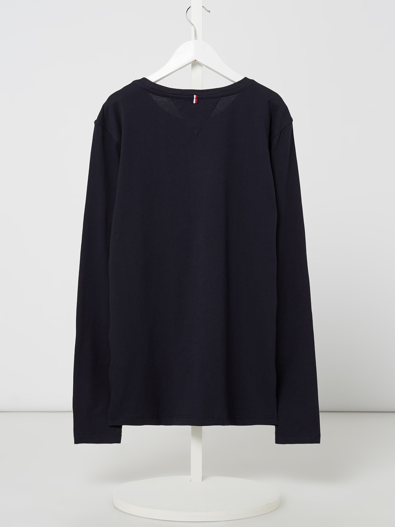 Longsleeve aus Organic Cotton in marineblau
