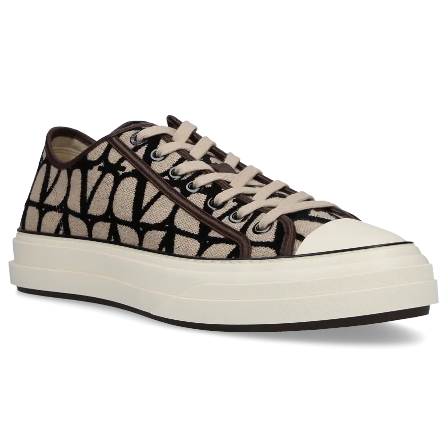 Valentino Garavani - Sneaker low TOTALLOOP Canvas - beige