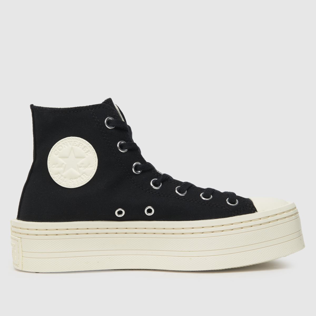 Converse All Star Modern Lift Hi cipők fekete-fehér színben