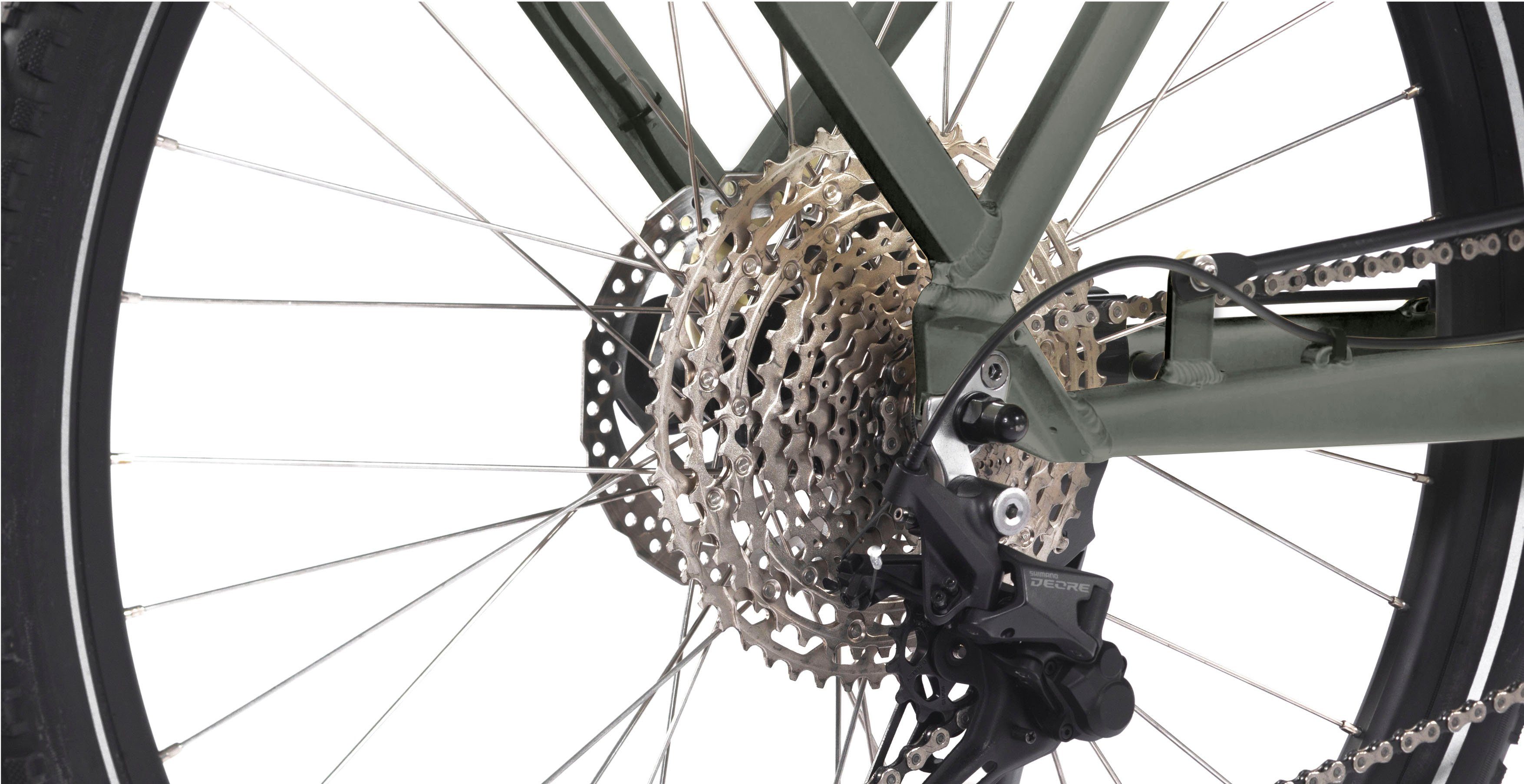 Maxtron E-Bike MTS-20X, 11 Gang Shimano Deore Schaltwerk, Kettenschaltung, Mittelmotor, 504 Wh Akku