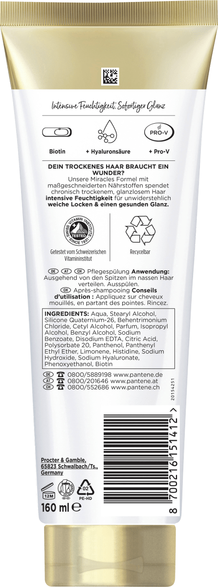Conditioner miracles Hydra Glow, 160 ml