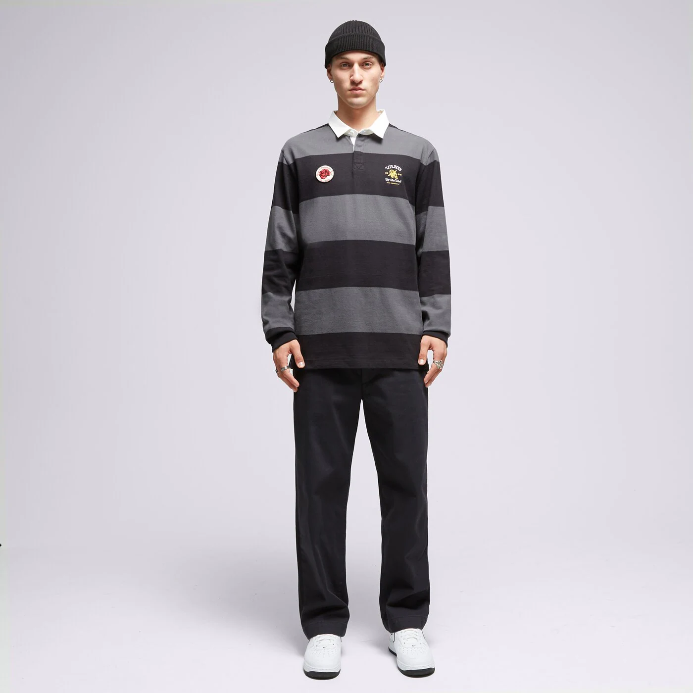 VANS T-SHIRT DESERT HI RUGBY Schwarz