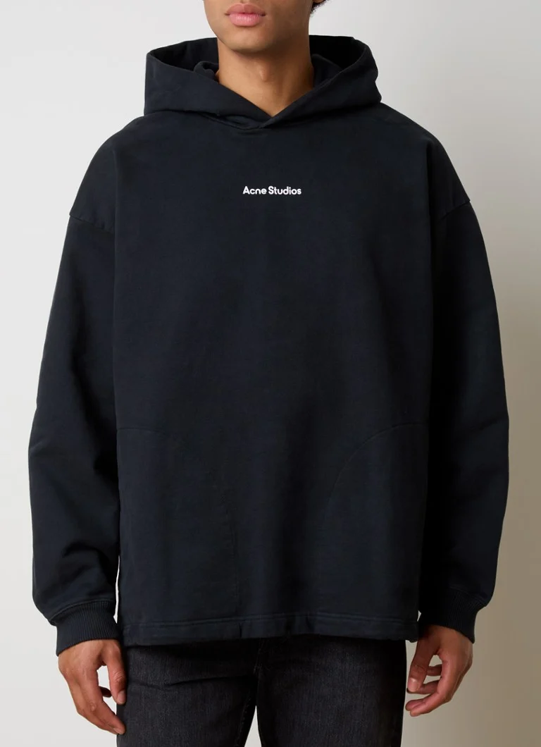 Acne Studios Hoodie with side pockets and logo