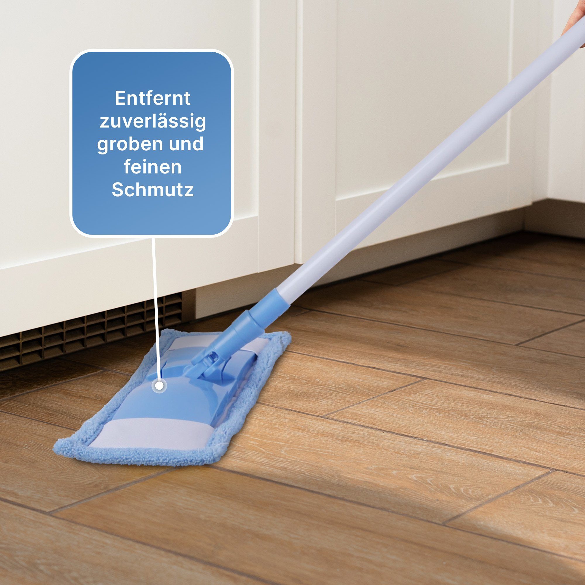 Bestlivings Mikrofaser Wischbezug (Mikrofaser, 40x12 cm, für alle gänigen Klapphalter, 1-tlg., Ersatzbezug für Bodenwischer Flachwischer Bezug - Wischmopp)