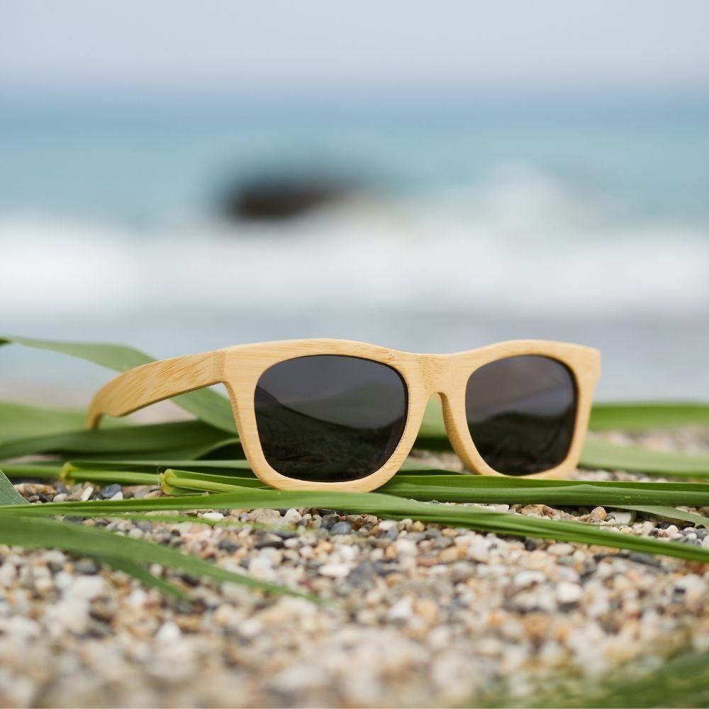 pandoo Sonnenbrille Bambus Sonnenbrille Unisex