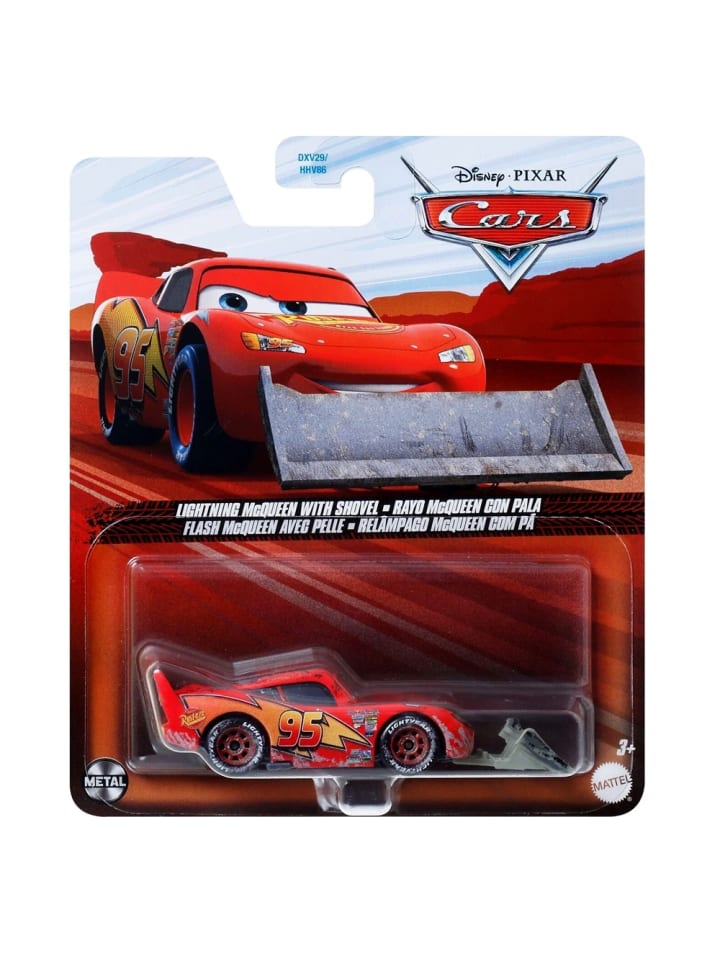 Disney Cars Lightning McQueen mit Schaufel FNV21 | Disney Cars Cast 1:55 Fahrzeug günstig kaufen onesize