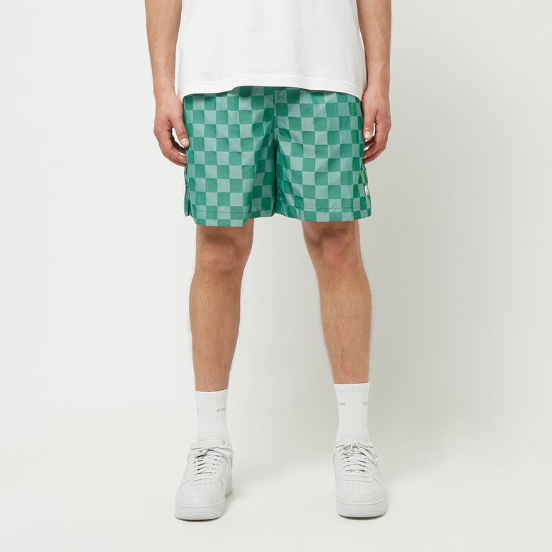 NIKE Club Flow Short Checkers malachite/white