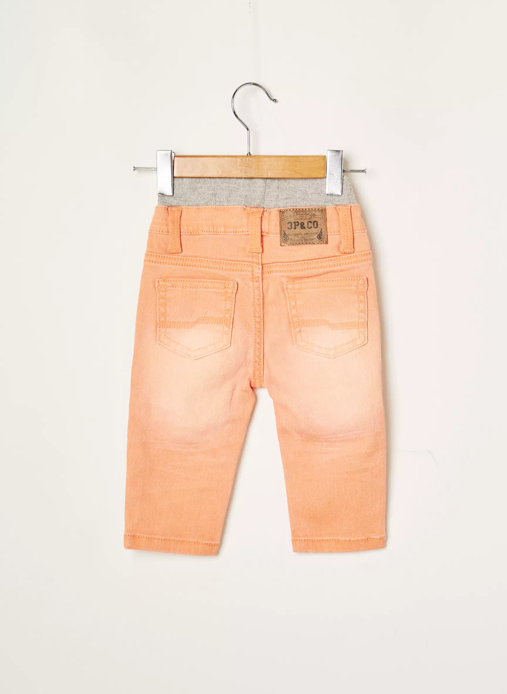 3 Pommes Pantalons Droits Garcon couleur orange