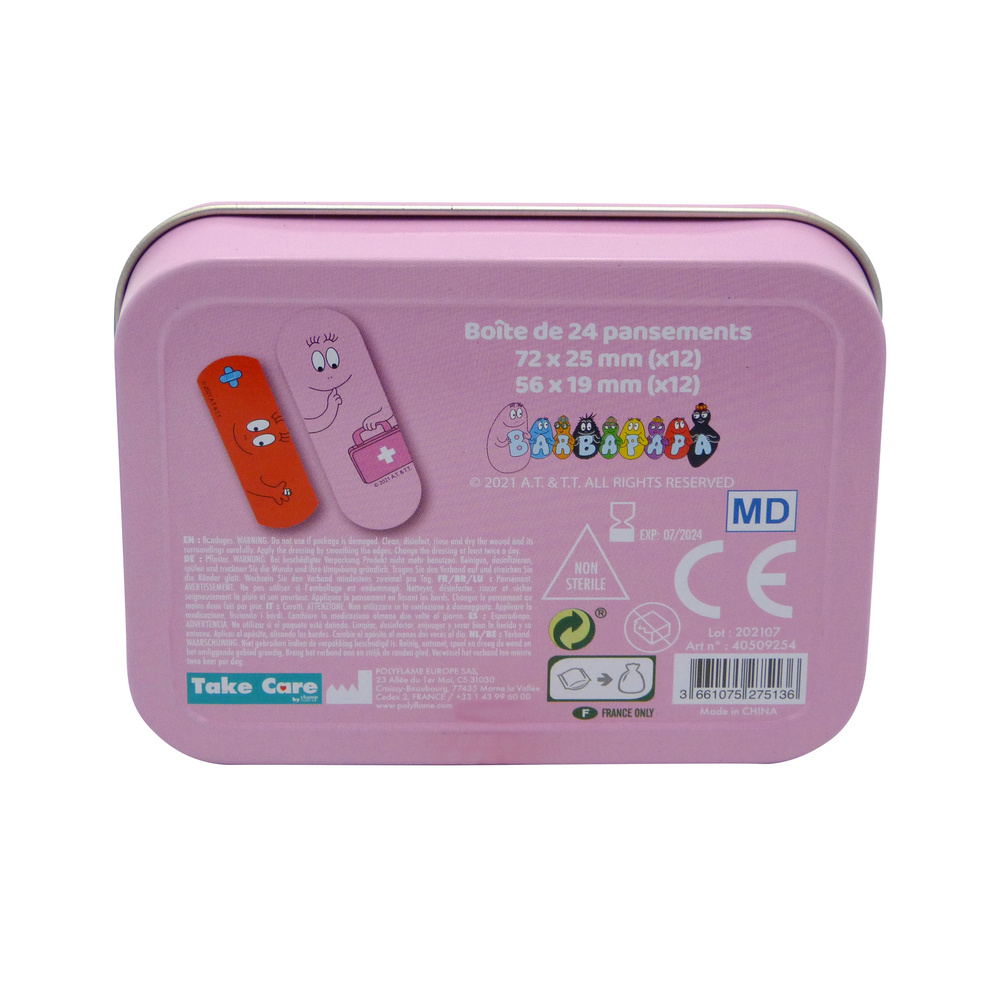 takecare Barbapapa boite de 24 pansements BOITE DE PANSEMENTS