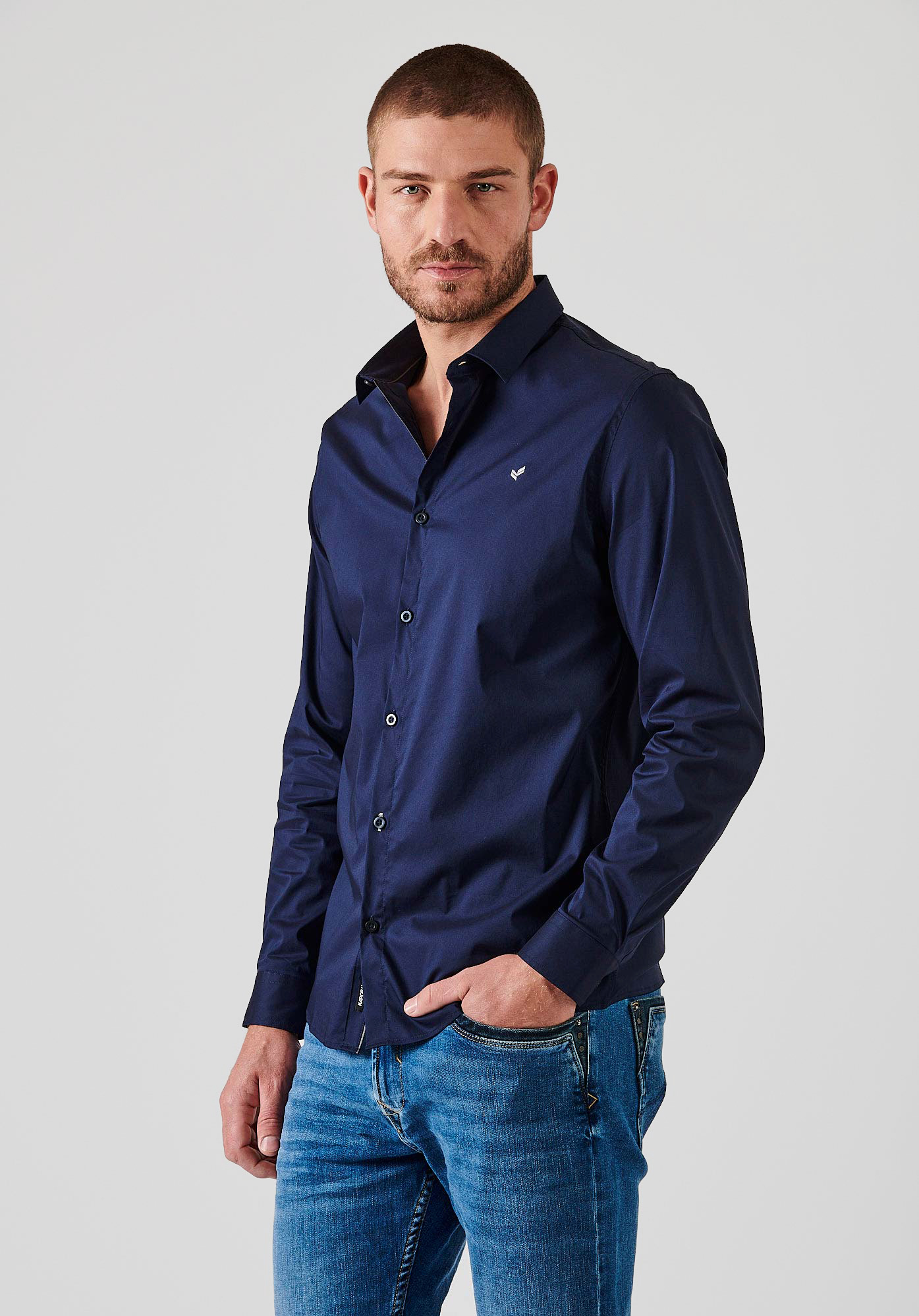 SURAJ  Chemise bleue Homme