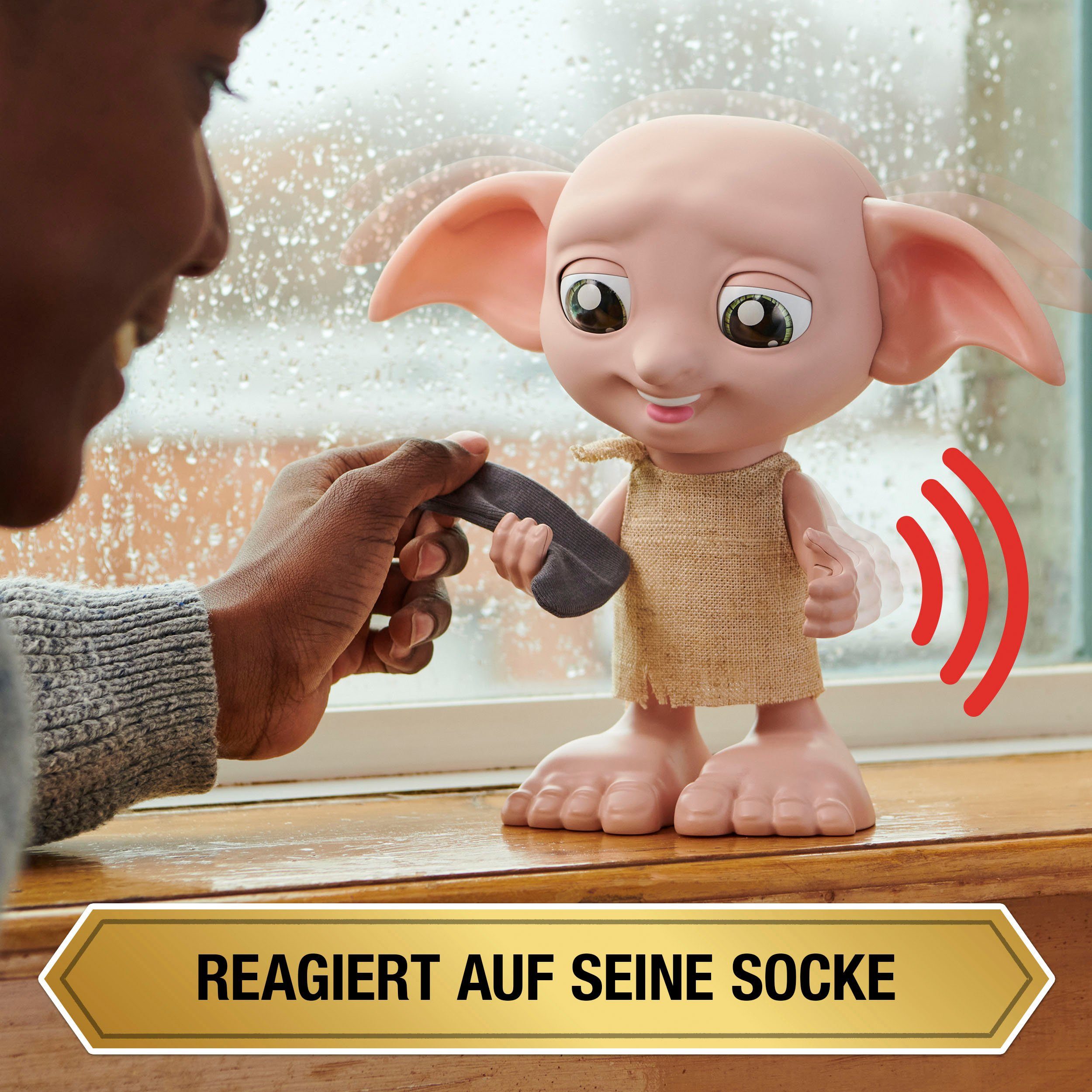 Spin Master Spielfigur Wizarding World Harry Potter - Interaktiver Dobby Hauself, mit Geräuschen und Bewegungen