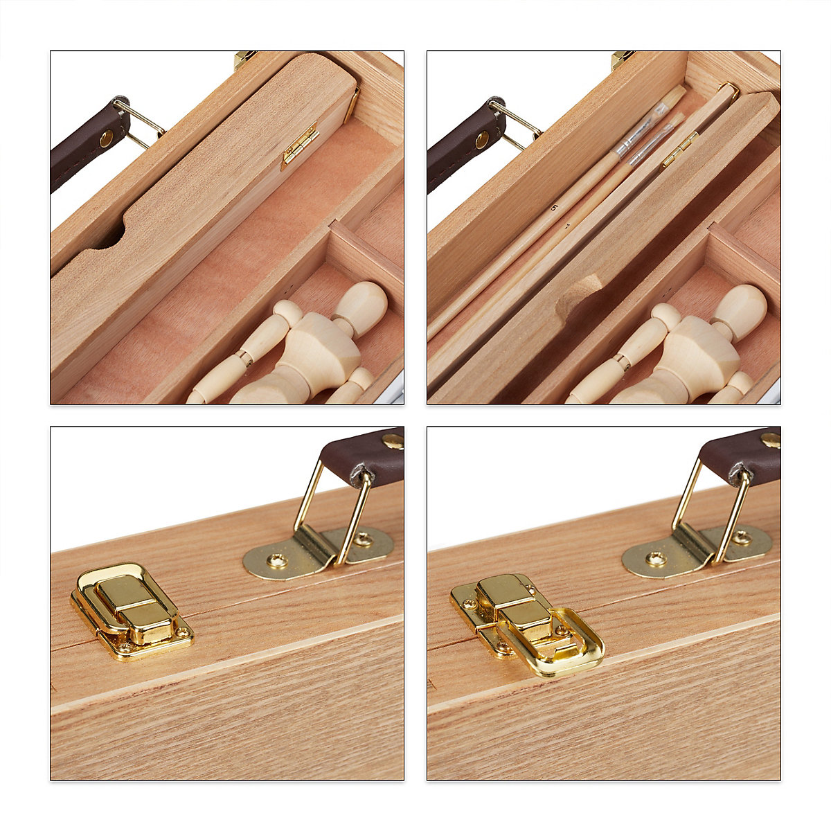 Malkoffer Holz 22-teilig