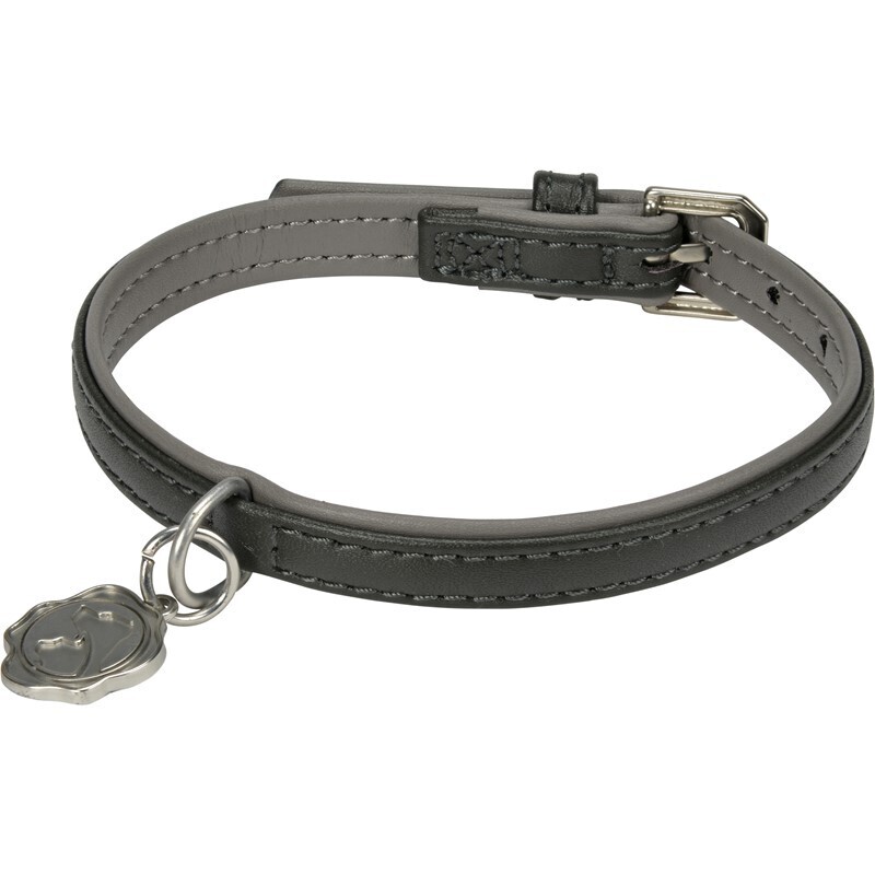 MORE Hundehalsbänder MORE FOR Deluxe Halsband anthrazit M
