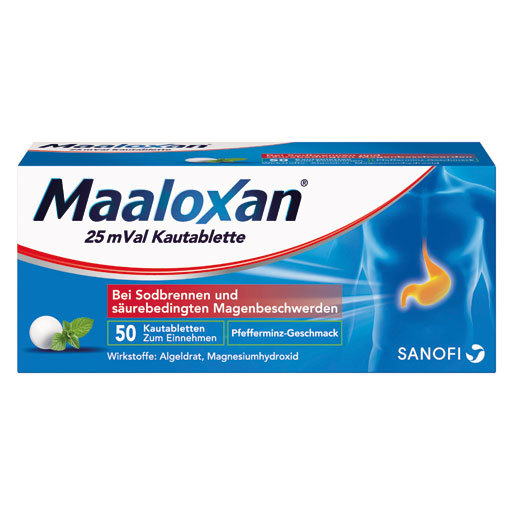 MAALOXAN 25 mVal Kautabletten  50 St  Kautabletten