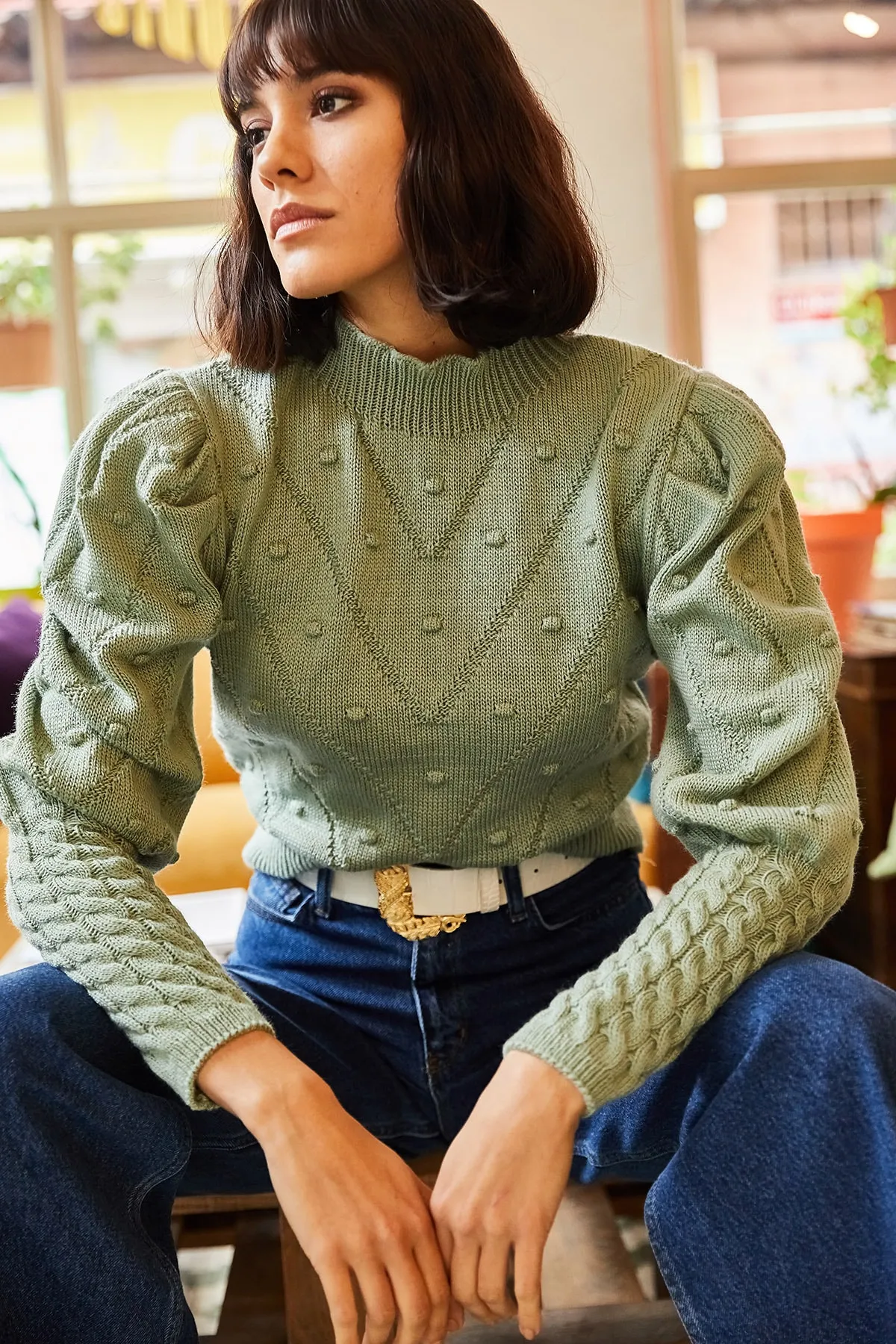 Olalook  Pullover - Grün - Regular Fit