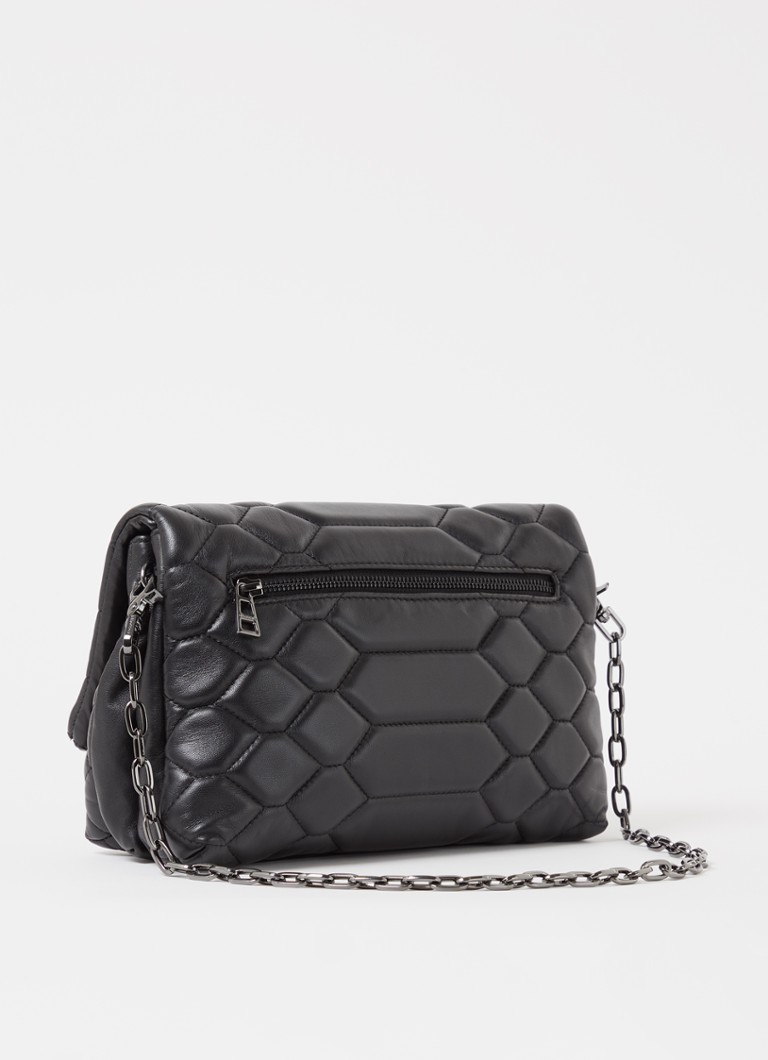 Zadig&Voltaire Rocky Mat XL -olkalaukku tikattua lampaannahkaa.
