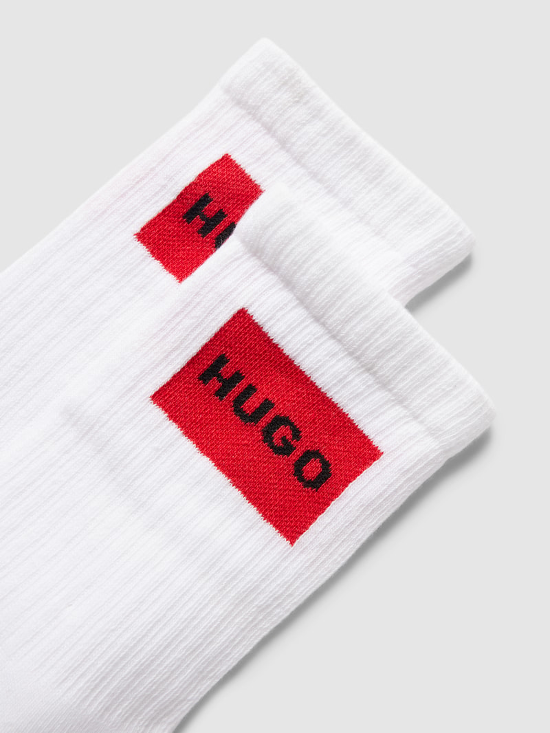Socken mit Label-Detail im 2er-Pack in weiß