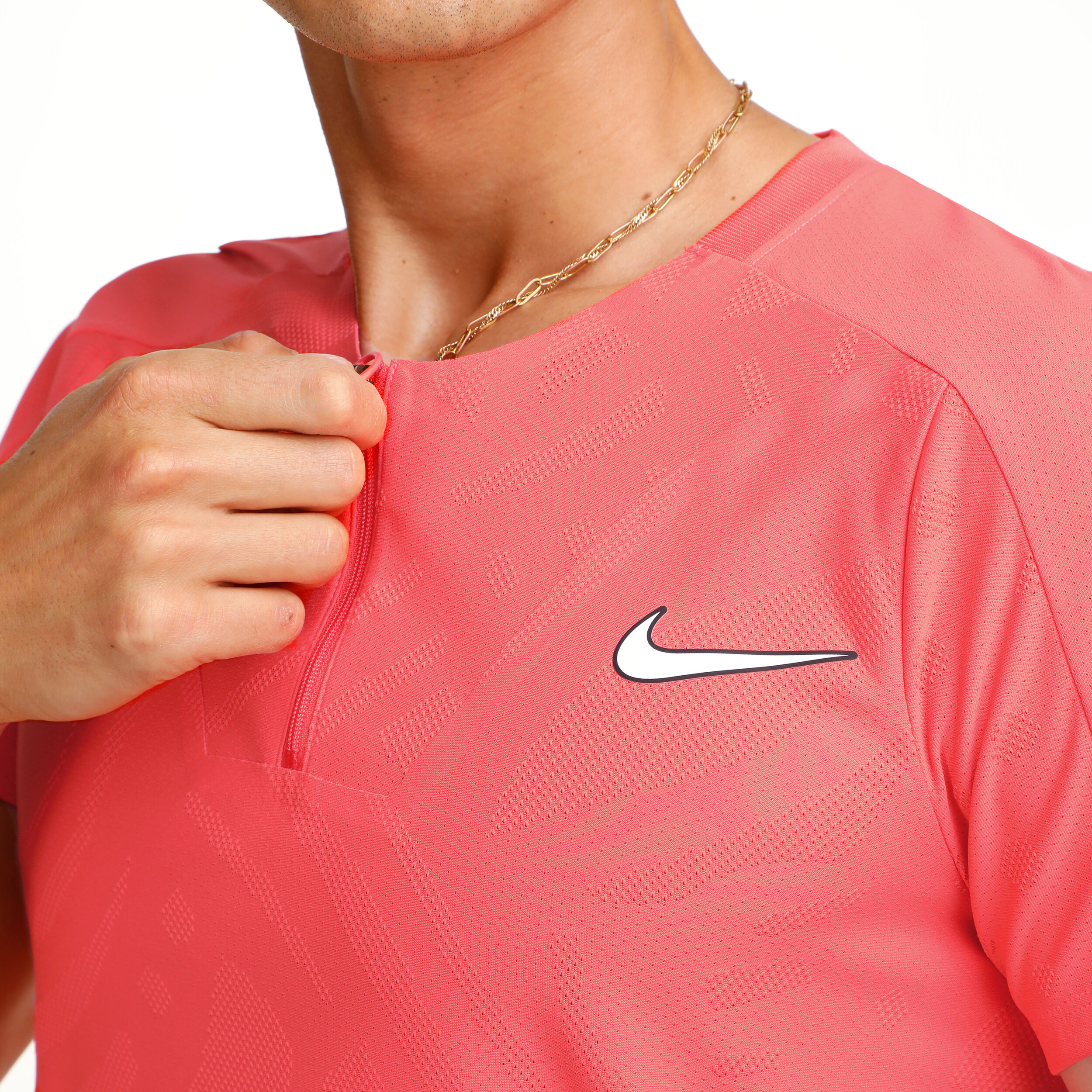 Dri-Fit Court Slim Polo Herren - Koralle