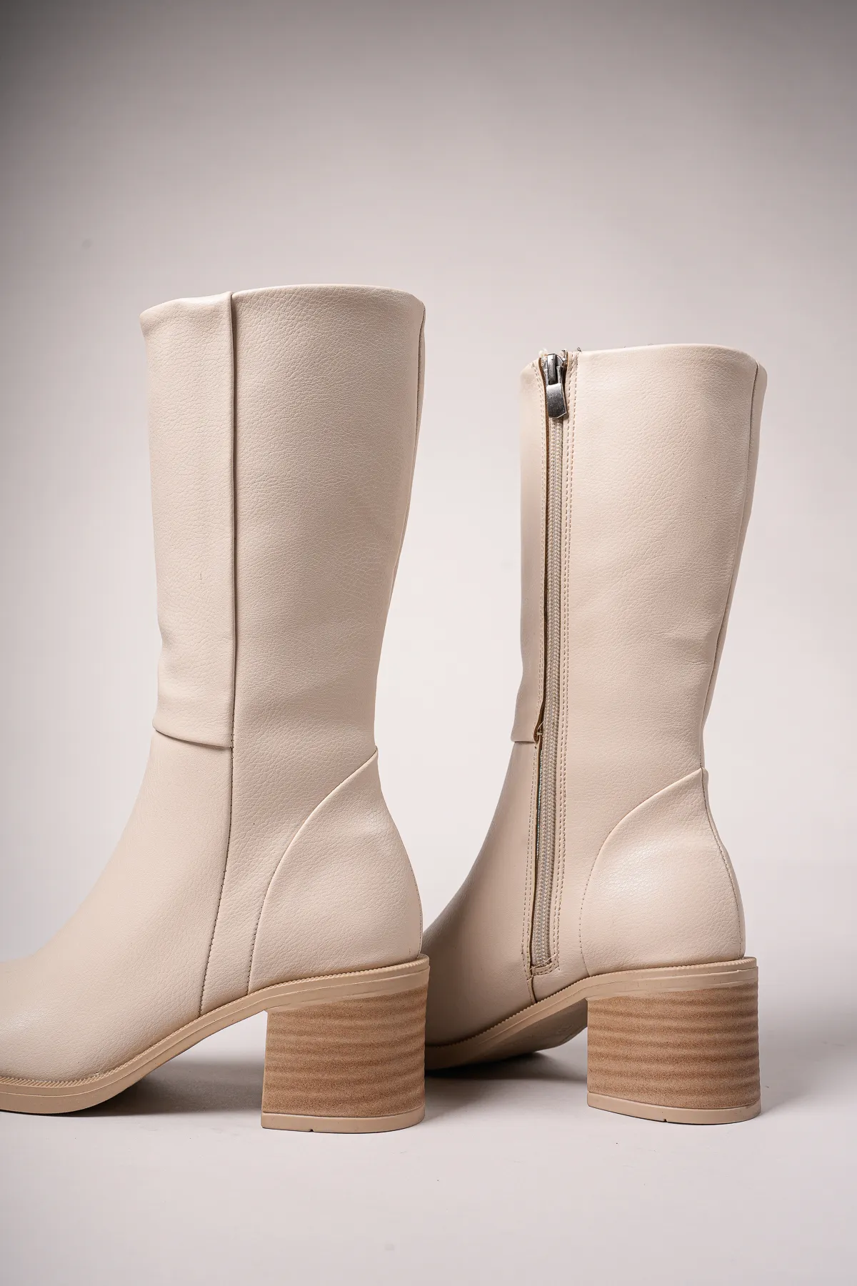 Riccon  Secmodh Damenstiefel 0012711 Beige Leder