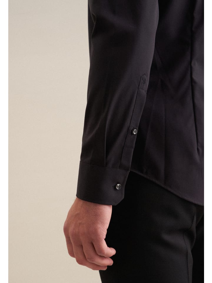 Seidensticker Business Hemd Slim in Schwarz günstig kaufen