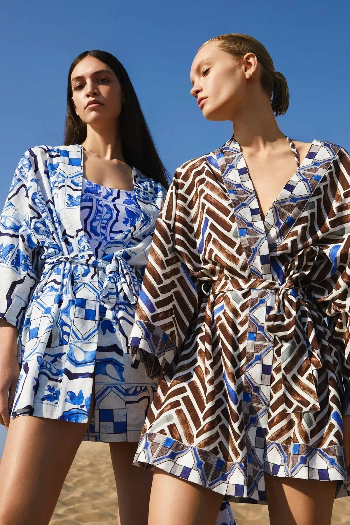 DeFacto  Nefes Istanbul X Gemusterter Kimono aus 100 % Baumwolle