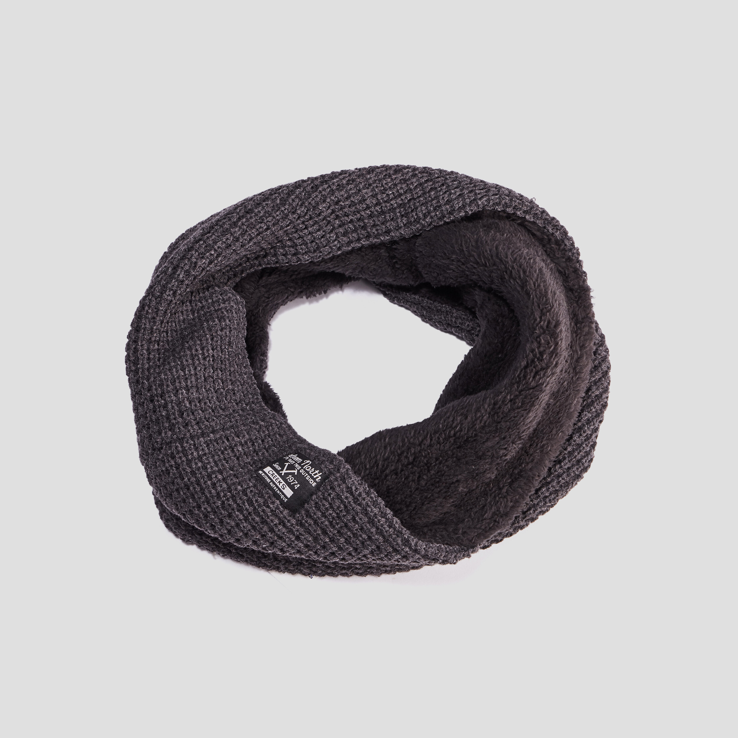 Snood doublé gris foncé homme | La Halle