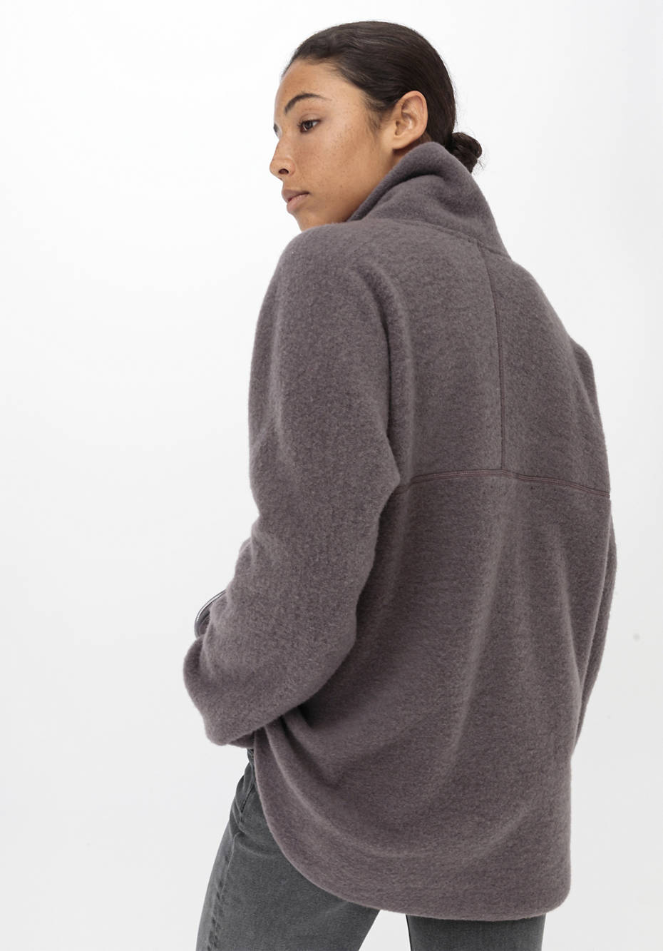 Wollfleece Jacke aus reiner Bio-Merinowolle
