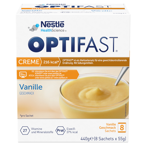 OPTIFAST home Creme Vanille Pulver  8X55 g  Pulver