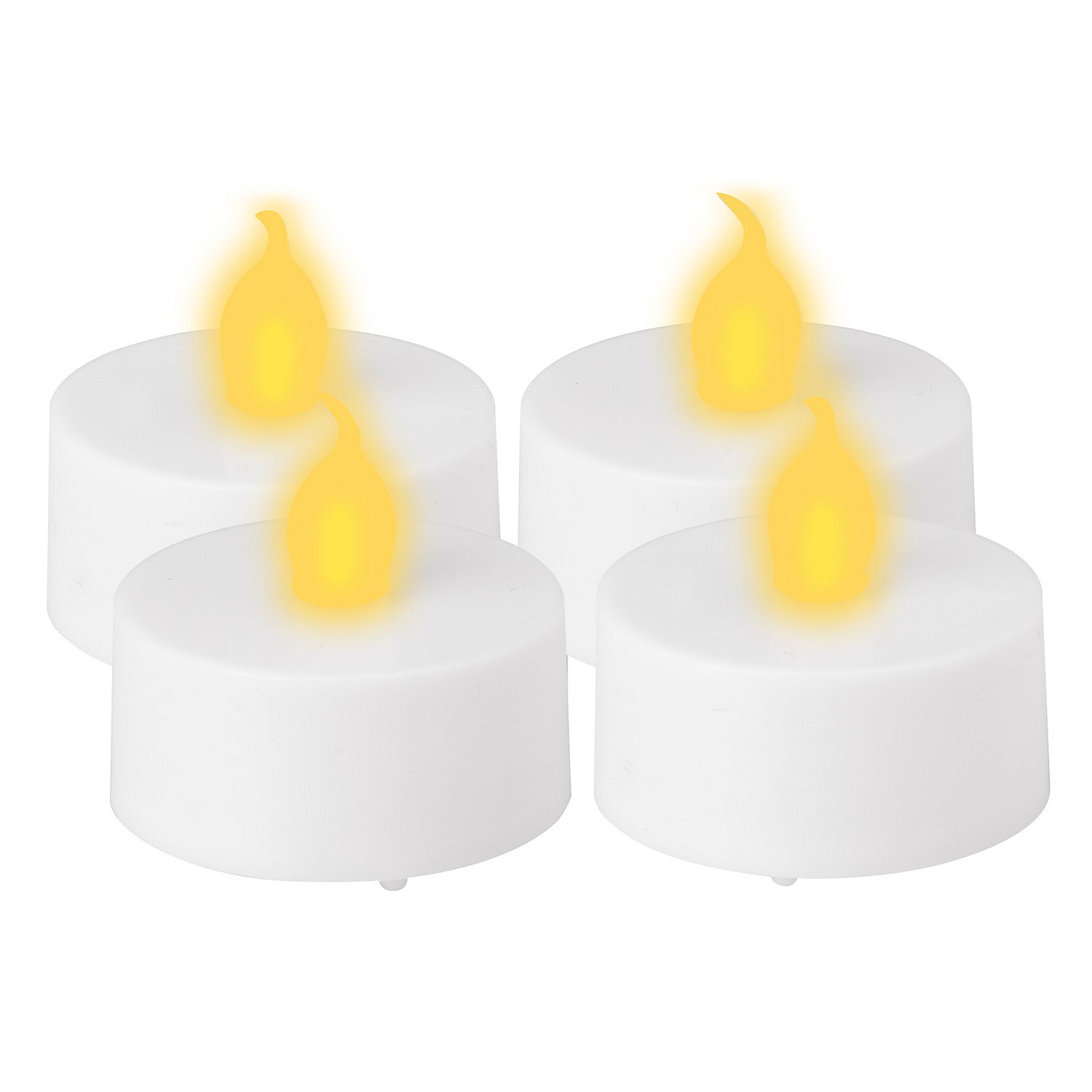 LED Teelichter, 4 cm Ø, 4 Stück