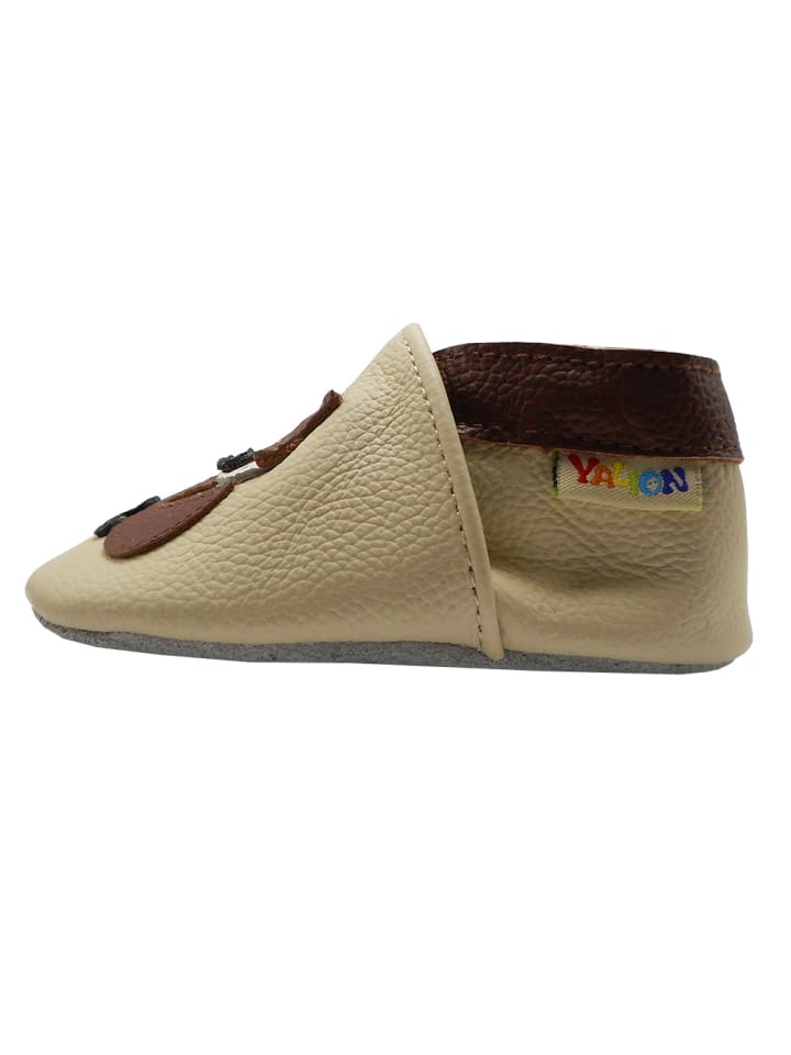 Yalion Leder-Krabbelschuhe 